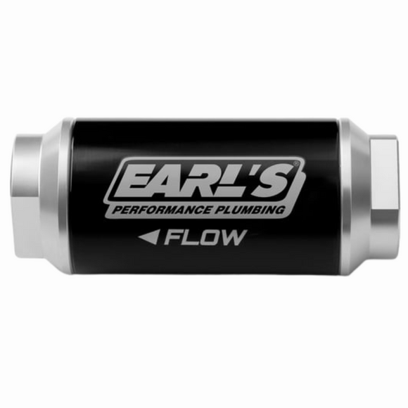 Earl's Billet Fuel Filter 175 GPH, 100 MIC, 8AN