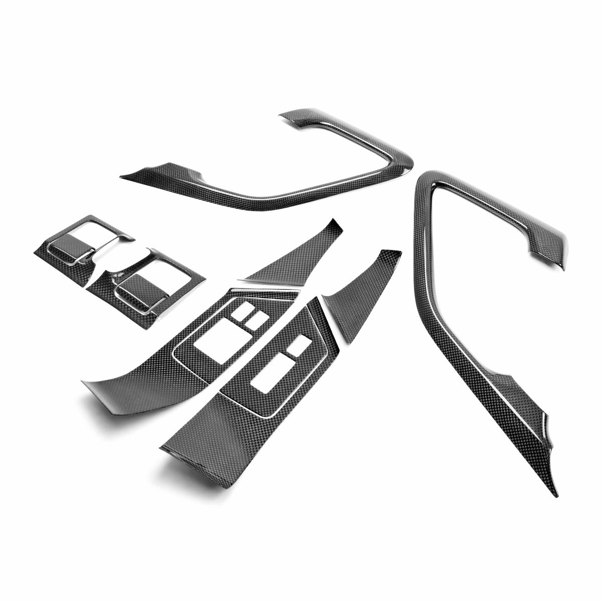 Nissan GT-R R35 09-16 Carbon fiber interior door trim set (12 pcs