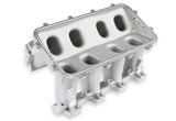 Holley EFI GM LS3/L92 Hi-Ram Intake - 92mm LS TB - Longitudinal Mount Plenum Top - Silver