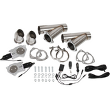 2.5" Electric Exhaust Cut-Out Dual Kit With Remote