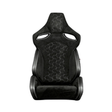 Orue-S Series Sport Seats - Black Leatherette (Honeycomb Alcantara)