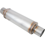 Absorption Muffler 409SS - 3" Inlet Centered/Outlet Centered 14"X5"X20" Round Case