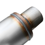 Absorption Muffler 409SS - 3" Inlet Centered/Outlet Centered 14"X5"X20" Round Case