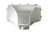 Holley EFI LS TB Hi-Ram 95mm Fabricated Side Mount Plenum Top - Silver Finish