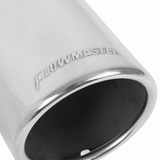 Exhaust Tip - 3.5" Rolled Angle Polished SS Fits 3" Tubing - Clamp On