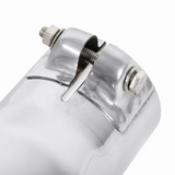 Exhaust Tip - 3.5" Rolled Angle Polished SS Fits 3" Tubing - Clamp On