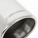 Exhaust Tip - 4" Rolled Angle Polished SS Fits 2.5" Tubing - Clamp On