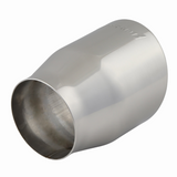 Exhaust Tip - 4" Rolled Angle Polished SS Fits 3" Tubing - Weld On