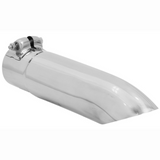 Exhaust Tip - 2.5" Turn Down Polished SS Fits 2.25" Tubing - Clamp On
