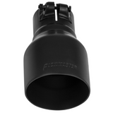 Exhaust Tip - 4" Black Ceramic Coated - Fits 2.5" Tubing- Clamp On