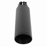 Exhaust Tip - 3.5" Black Angle Cut Fits 2.5" Tubing- Clamp On