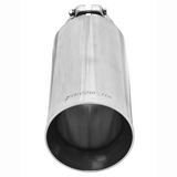 Exhaust Tip - 4" Angle Cut Polished SS Fits 3" Tubing - Clamp On