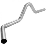 Universal Single Tailpipe Kit - 4" 4-Piece Aluminized Steel Exhaust Tubing