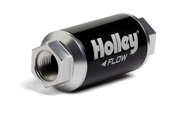 Holley Billet Fuel Filter - 100 GPH, 10 MIC, 3/8-NPT