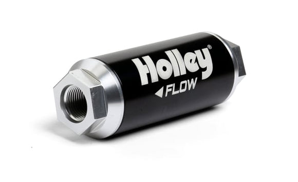 Holley Billet Dominator Fuel Filter - 260 GPH, 10 MIC, 12AN