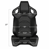 Alpha X Series Sport Seats - Black Leatherette (Carbon Inserts)