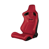 Elite-X Series Sport Seats - Red Leatherette (Black Stitching)
