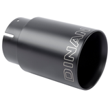 Dinan Double-Walled 4" Clamp-On Exhaust Tip - 3.25" Inlet (Black Ceramic)