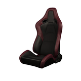Falcon-S Composite FRP Reclining Seats - Maroon (Black Stitching)