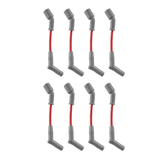 Holley EFI Camaro 10-15 6.2L Spark Plug Wire Set - Red/Gray Boots (135 Degree)