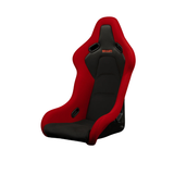 Falcon-S Composite FRP Bucket Seat - Red Jacquard (Black Stitching)