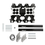 Holley EFI LS3/L92 2x4 Dual Plane Mid-Rise Intake Manifold - Black
