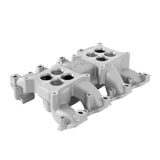 Holley EFI LS3/L92 2x4 Dual Plane Mid-Rise Intake Manifold - Silver