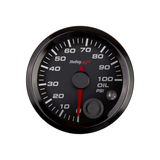 Holley EFI Oil Pressure Gauge 0-100 PSI - 2-1/16" Black Face