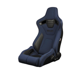 Elite-R Series Sport Seats – Blue Jacquard (Black Stitching/Black Piping)