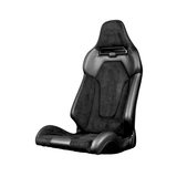 Viper X Series Fixed Back Bucket Seat - Black Alcantara