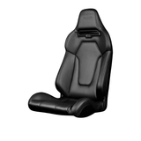 Viper X Series Fixed Back Bucket Seat - Black Leatherette