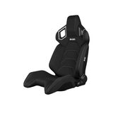 Alpha X Series Sport Seats - Black Polo Fabric (Grey Stitching)