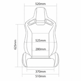 Elite V2 Series Sport Seats - Black