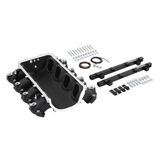 Holley EFI GM Gen V LT Ultra Lo-Ram Manifold Base & Port Injection Fuel Rails - Black Finish