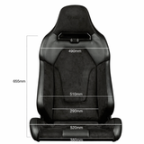Viper X Series Fixed Back Bucket Seat - Black Leatherette