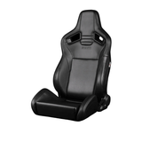 Elite V2 Series Sport Seats - Black & Black Stitching
