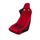 Venom-R Series Fixed Back Bucket Seat - Red Cloth / Carbon Fiber