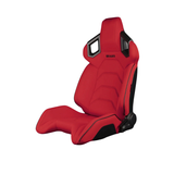 Alpha X Series Sport Seats - Red Polo Fabric (Black Stitching)