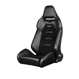 Viper X Series Sport Seats - Black Leatherette (Black Suede Inserts)