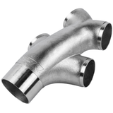 APR Cast Stainless Steel Double Y Splitter - 76mm (3") to Quad 63.5mm (2.5")