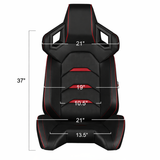 Alpha X Series Sport Seats - Black Leatherette