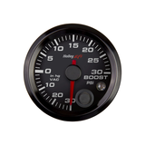 Holley EFI Vacuum/Boost Gauge 30" Hg - 30 PSI - 2-1/16" Black Face