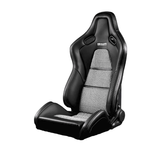Falcon-S Composite Carbon Fiber Honeycomb Shell Reclining Seats - Black Leatherette