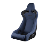 Venom-R Series Fixed Back Bucket Seat - Blue Cloth / Carbon Fiber