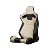 Elite-X Series Sport Seats - Washed Gray Leatherette (White Stitching)