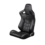 Elite-X Series Sport Seats - Komodo Edition (Black Leatherette/Black Stitching)