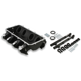 Holley EFI GM LS3/L92 Lo-Ram Base Manifold & Fuel Rails - Black Finish