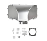 Holley EFI LS TB Hi-Ram 95mm Fabricated Side Mount Plenum Top - Silver Finish