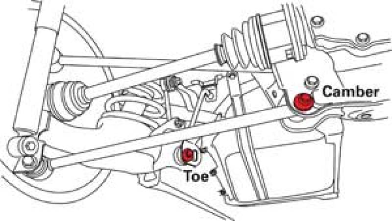 Toyota Rav4 Bolt Pattern SPC Performance 01-05 Toyota Rav4 Camber/Toe Bolt Kit – Burton-Racing