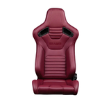 Elite-X Series Sport Seats - Maroon Leatherette (Black Stitching)